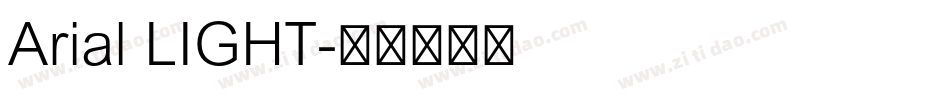 Arial LIGHT字体转换